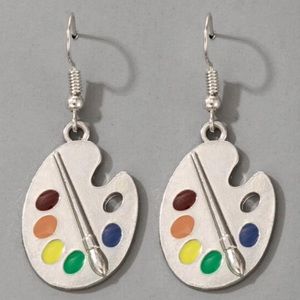 🌟☘️HOST PICK 🌟☘️ PAINT PALETTE earrings, NIB ☘️☘️
